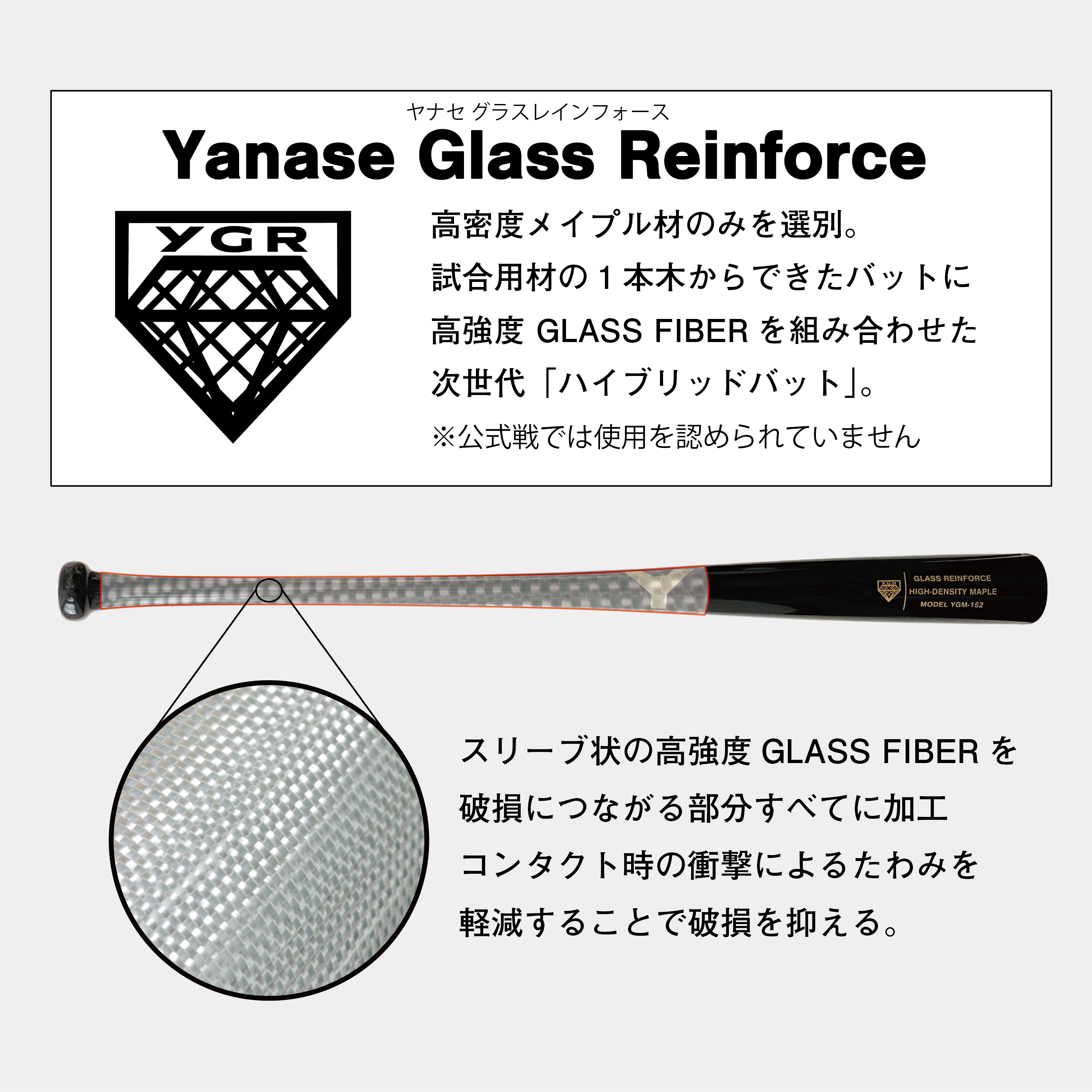 YGM-211 HYBRID BAT - YANASE BAT COMPANY